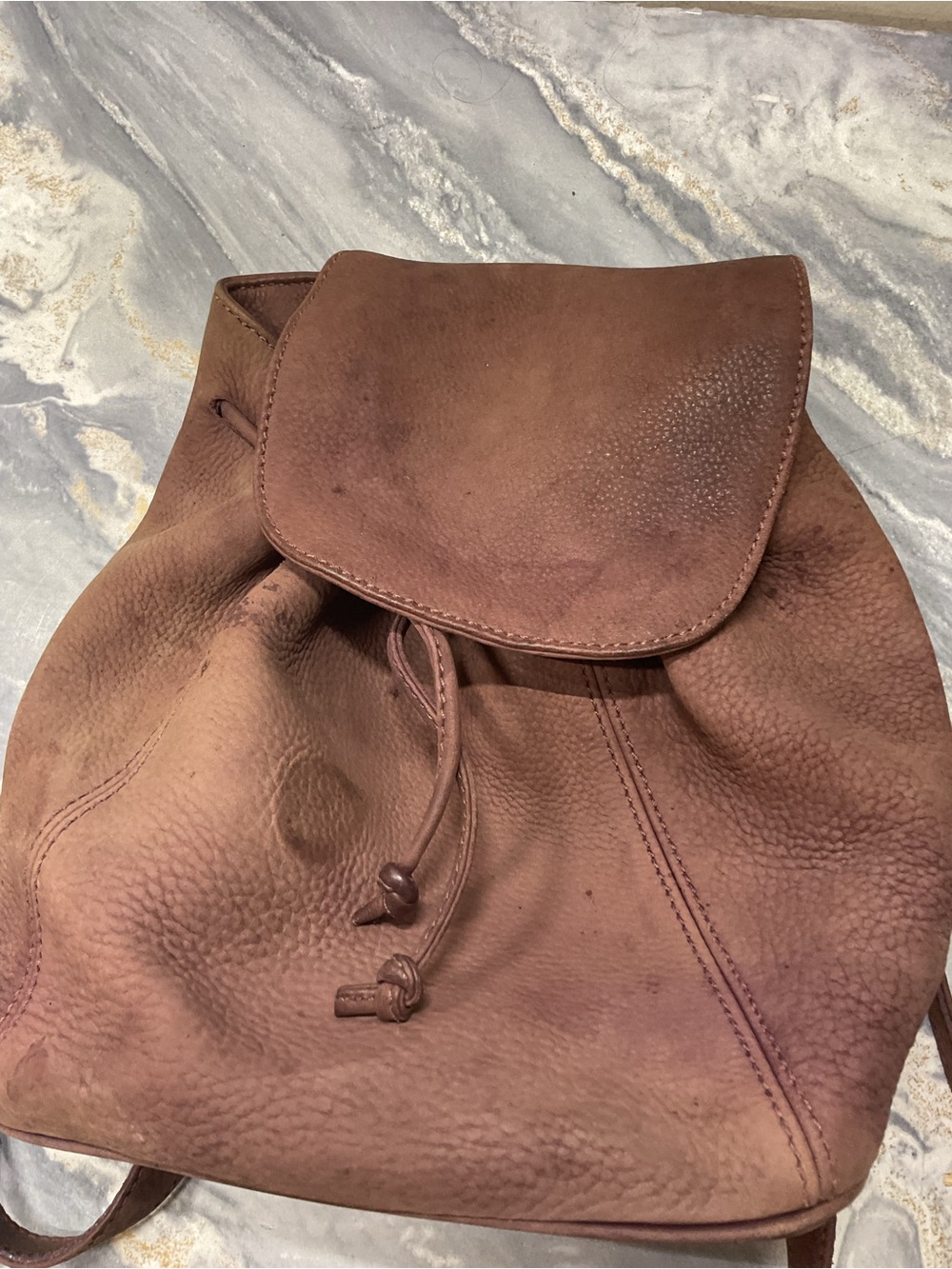 Vintage COACH Purple Elderberry Suede Nubuck Leather, Sonoma Bag, 4938 90s - Picture 8 of 15